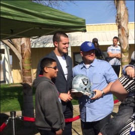 NFL Quarterback Derek Carr Shares his Faith at Liberty Christian Center